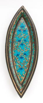 Preview: Räucherstäbchenhalter Goldblatt aus Papiermaché